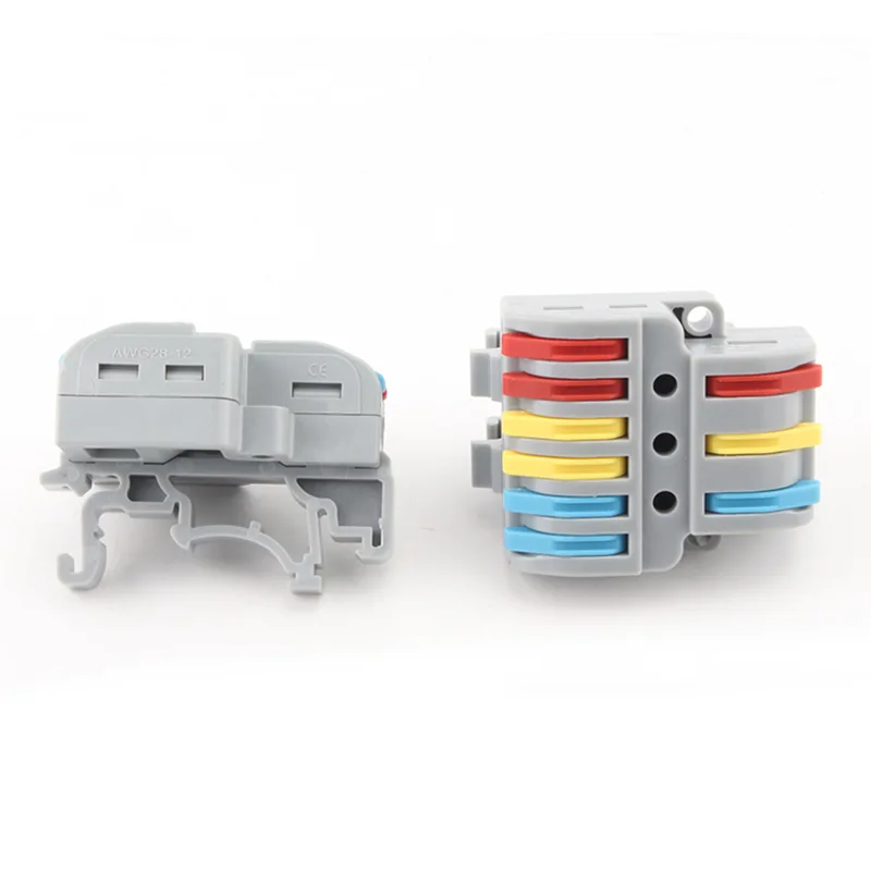 Multi-In Multi-Out Din Rail Type Splicing Wire Quick Connectors