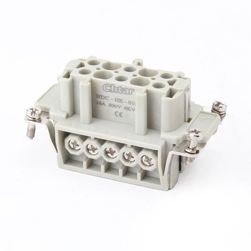 M/F 10 பின் இன்செர்ட் ஹெவி டியூட்டி கனெக்டர்